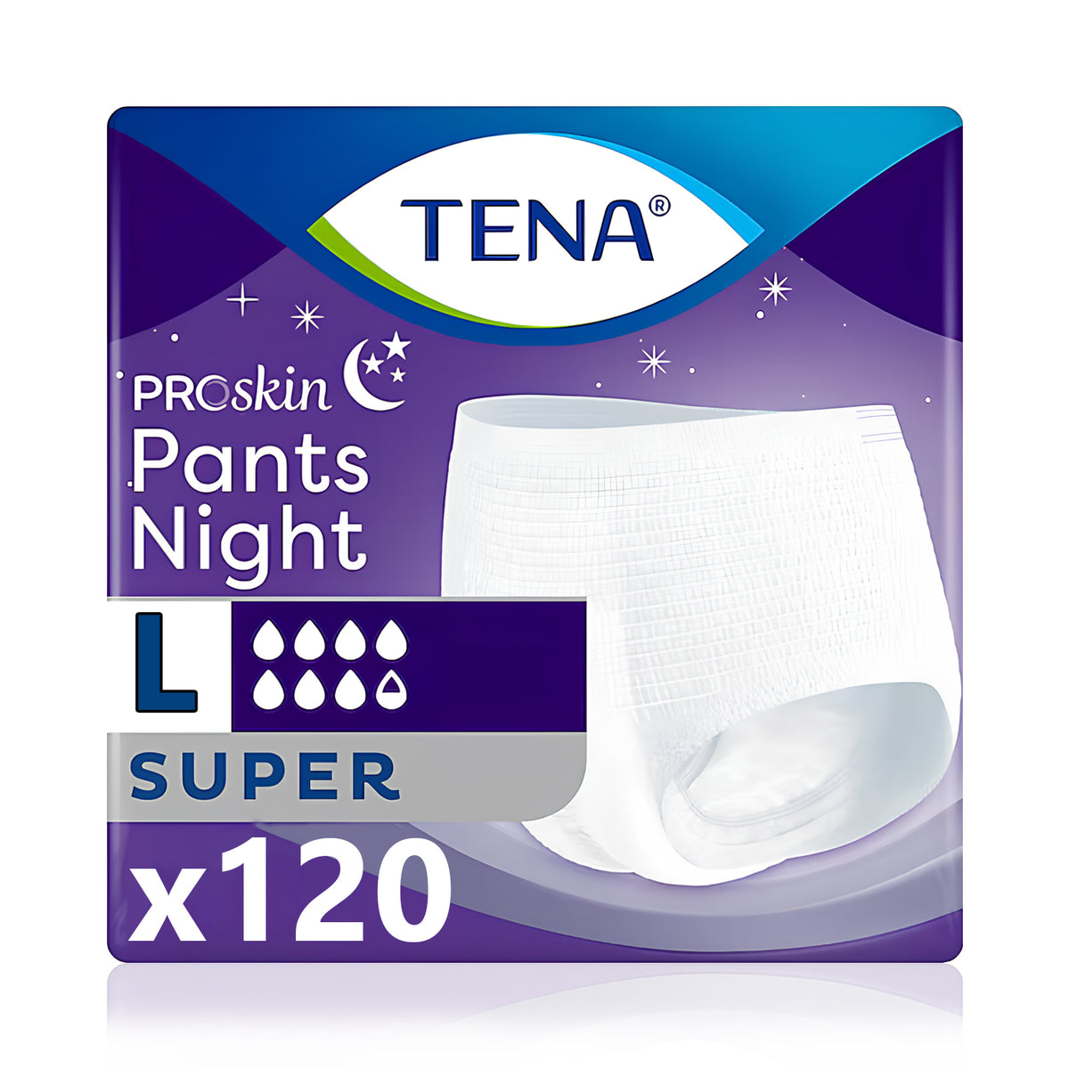 Tena Proskin Pants Night Gece İçin Emici Külot L-Large Beden 120 Adet