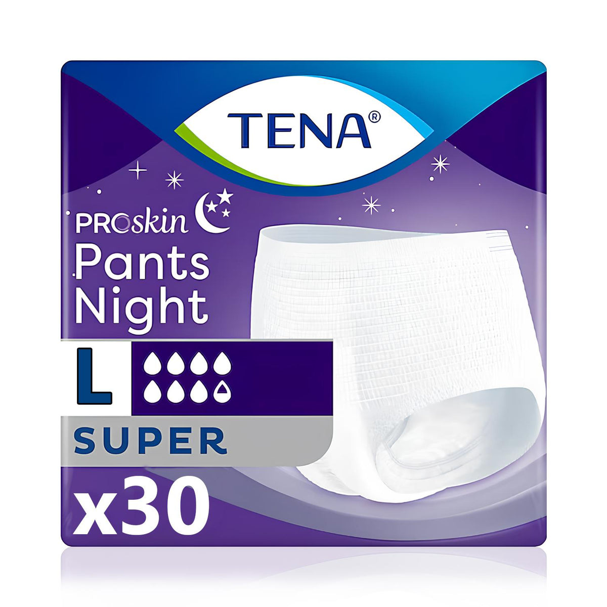 Tena Proskin Pants Night Gece İçin Emici Külot L-Large Beden 30 Adet