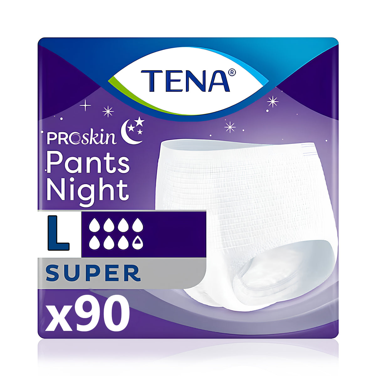 Tena Proskin Pants Night Gece İçin Emici Külot L-Large Beden 90 Adet