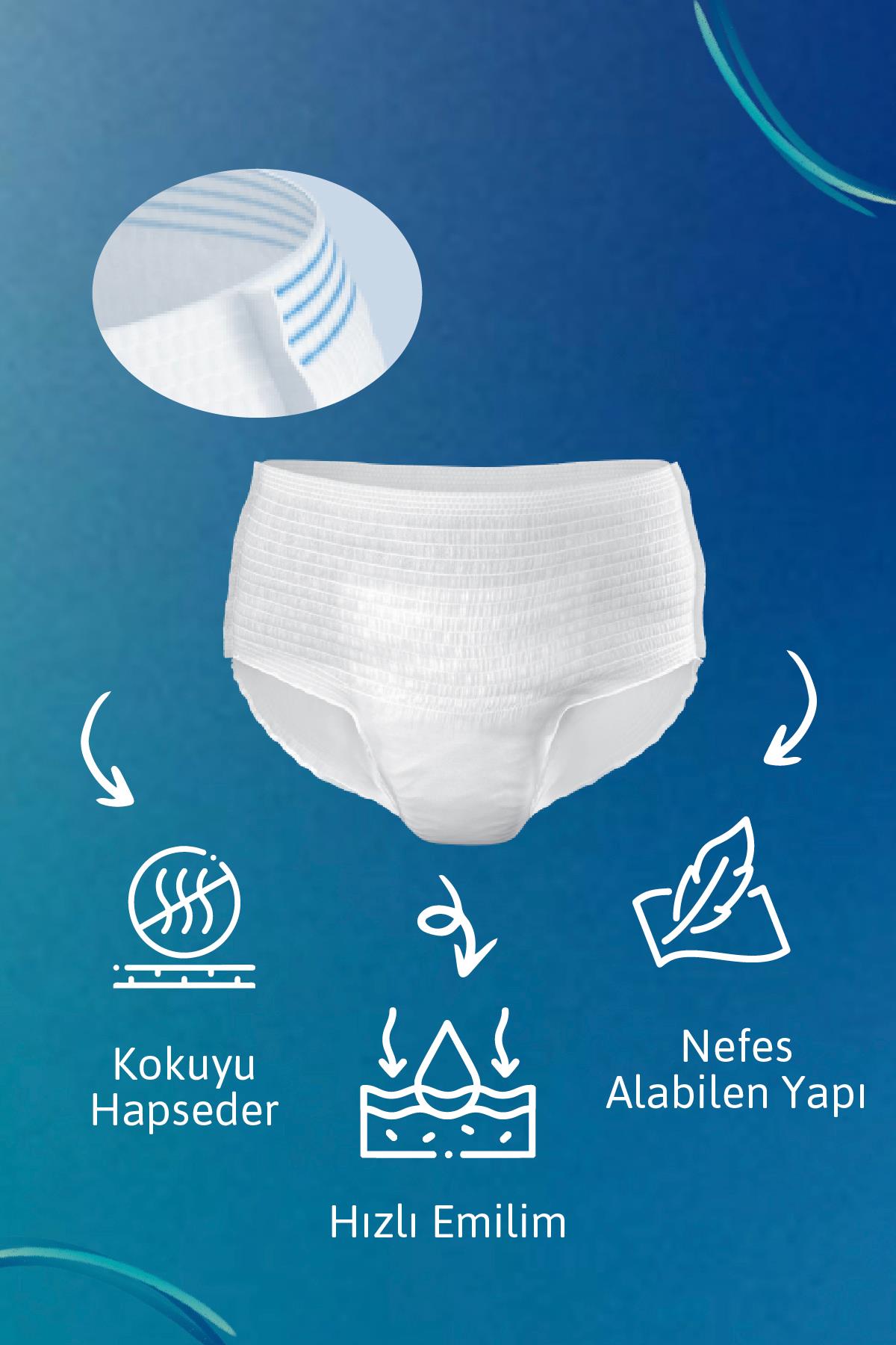 Tena Protection Pants Regular Emici Külot 6 Damla Large 120 Adet
