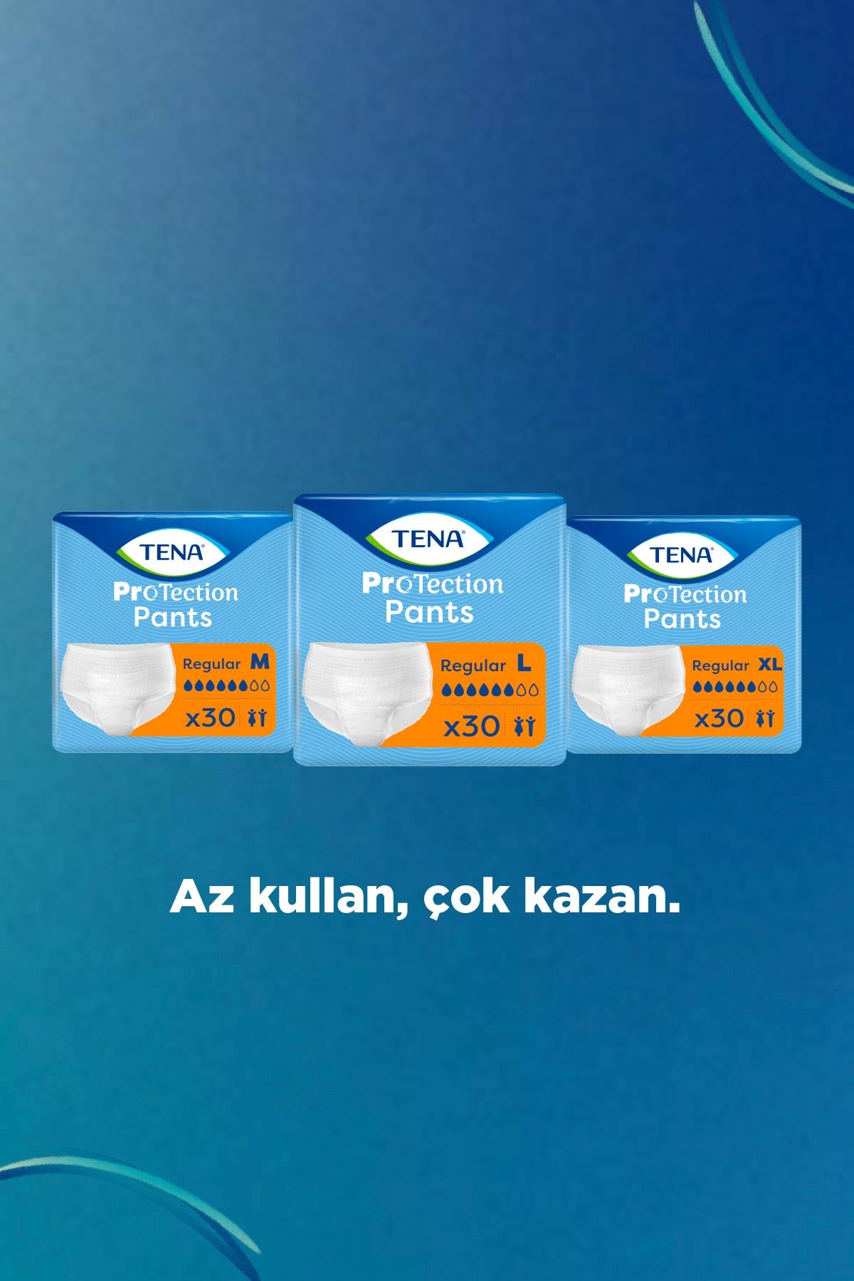 Tena Protection Pants Regular Emici Külot 6 Damla Medium 30 Adet