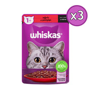 Whiskas Somonlu Poşet Yaş Kedi Maması 85 gr 3 Adet