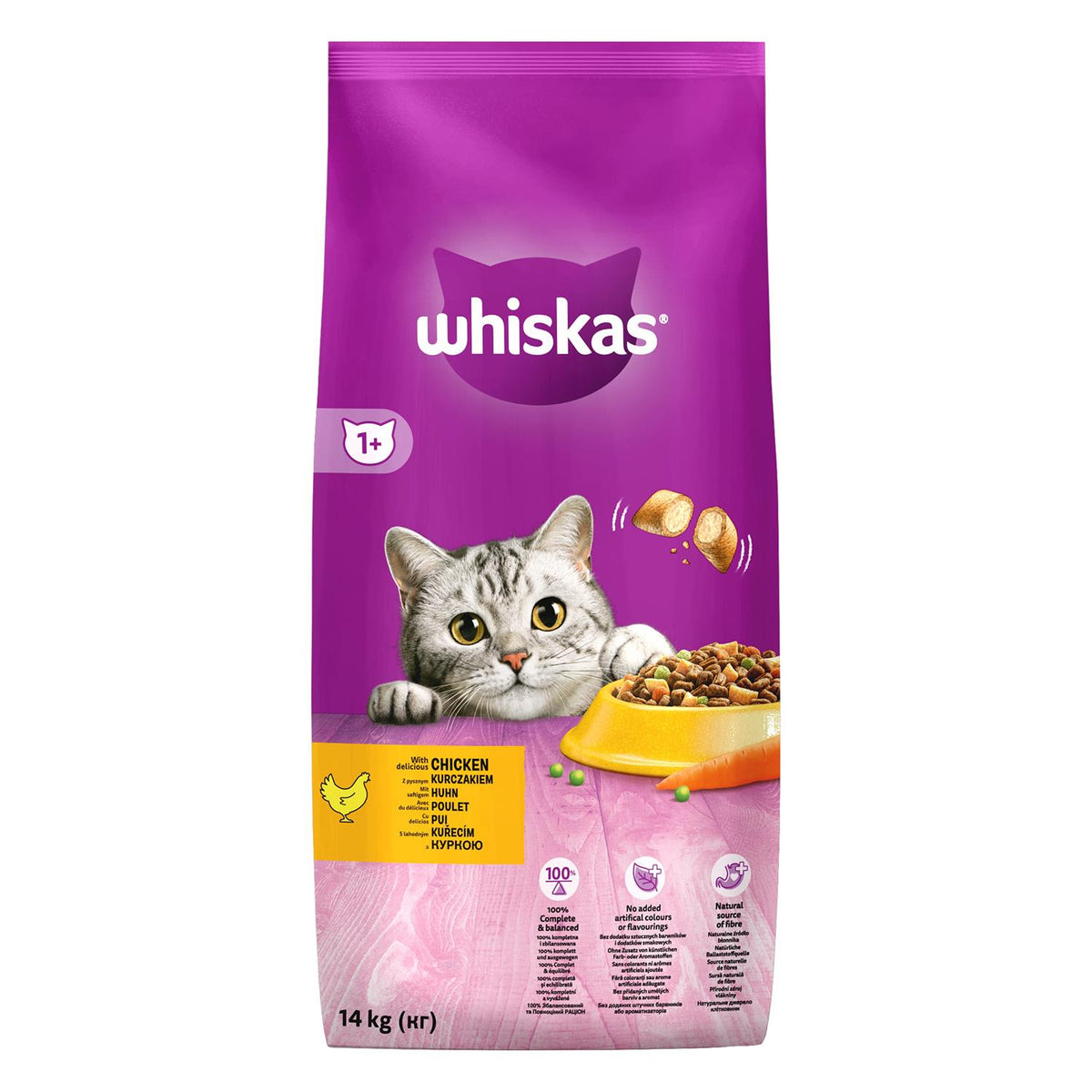 Whiskas Tavuklu Sebzeli  Kuru Mama 14 Kg