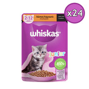 Whiskas Yavru Kümes Hayvanlı Poşet Yaş Kedi Maması 85 gr - 24 Adet