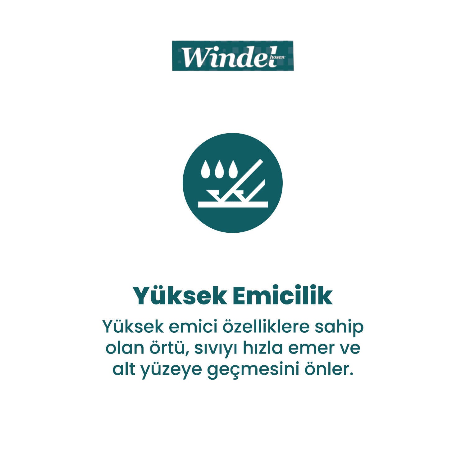Windelhosen Yatak Koruyucu Örtü  60x90 Cm 120 Adet