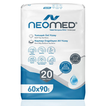 Neomed Yatak Koruyucu Örtü 60x90 Cm 20 Adet