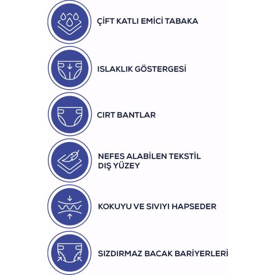 Coverdry Bel Bantlı Hasta Bezi M-Medium Beden 60 Adet - 2