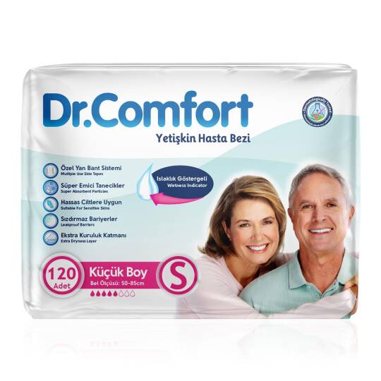 Dr. Comfort Belbantlı Hasta Bezi S-Small Beden 120 Adet