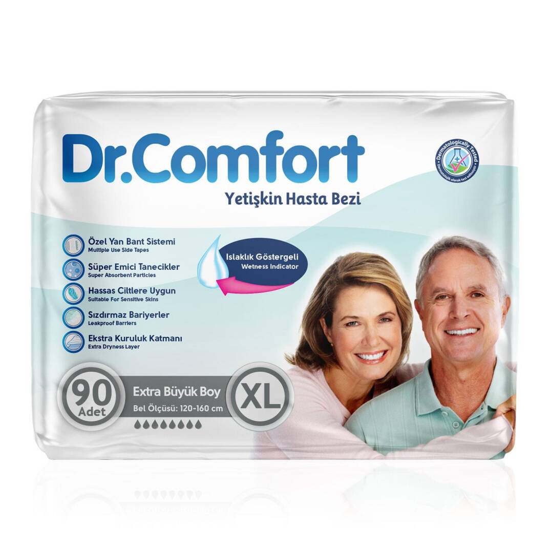 Dr. Comfort Belbantlı Hasta Bezi XL-Extra Large Beden 90 Adet - 1
