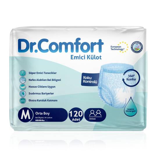 Dr. Comfort Emici Külot M-Medium Beden 120 Adet