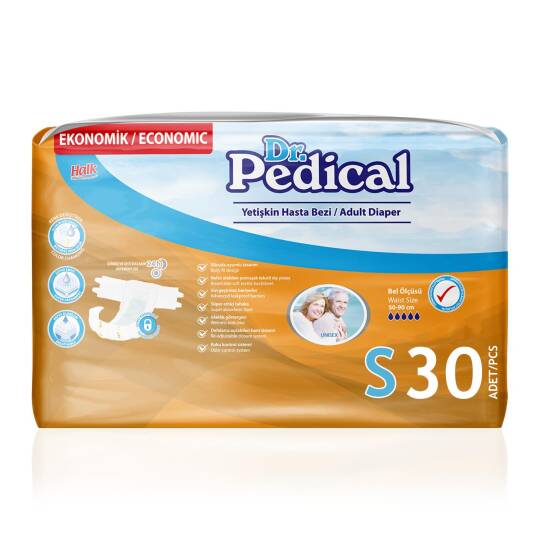 Dr. Pedical Belbantlı Hasta Bezi S-Small Beden 30 Adet