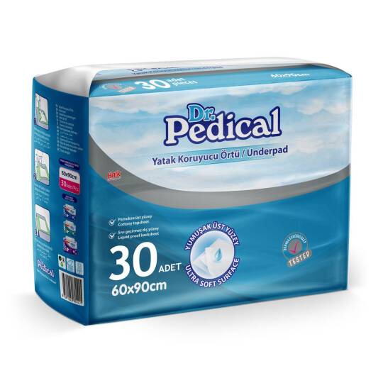 Dr. Pedical Yatak Koruyucu Örtü 60x90 Cm 30 Adet