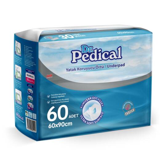 Dr. Pedical Yatak Koruyucu Örtü 60x90 Cm 60 Adet