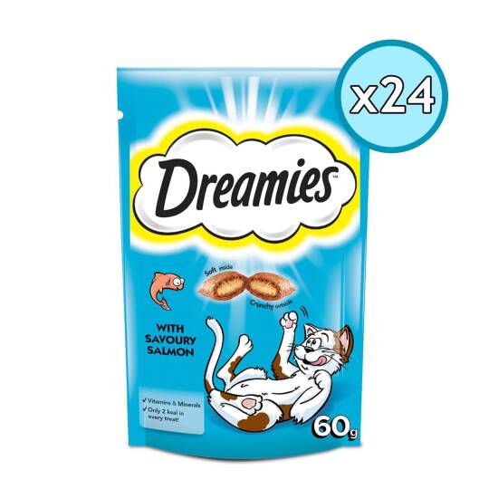 Dreamies Somonlu Yetişkin Kedi Ödül Maması 60 Gr 24 Adet