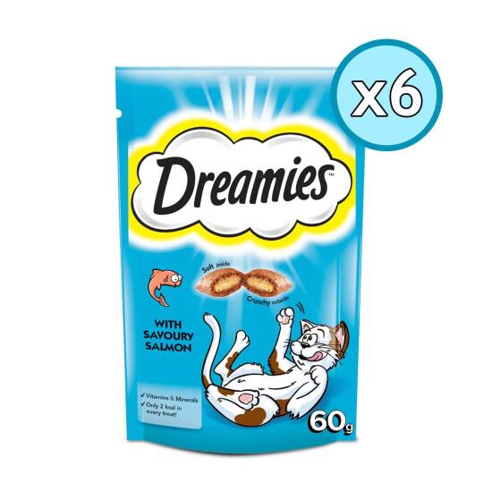 Dreamies Somonlu Yetişkin Kedi Ödül Maması 60 Gr 6 Adet