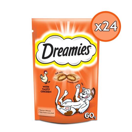 Dreamies Tavuklu Yetişkin Kedi Ödül Maması 60 Gr 24 Adet