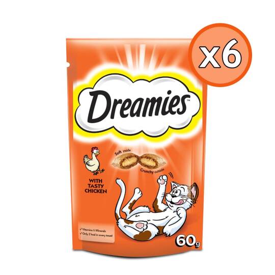 Dreamies Tavuklu Yetişkin Kedi Ödül Maması 60 Gr 6 Adet
