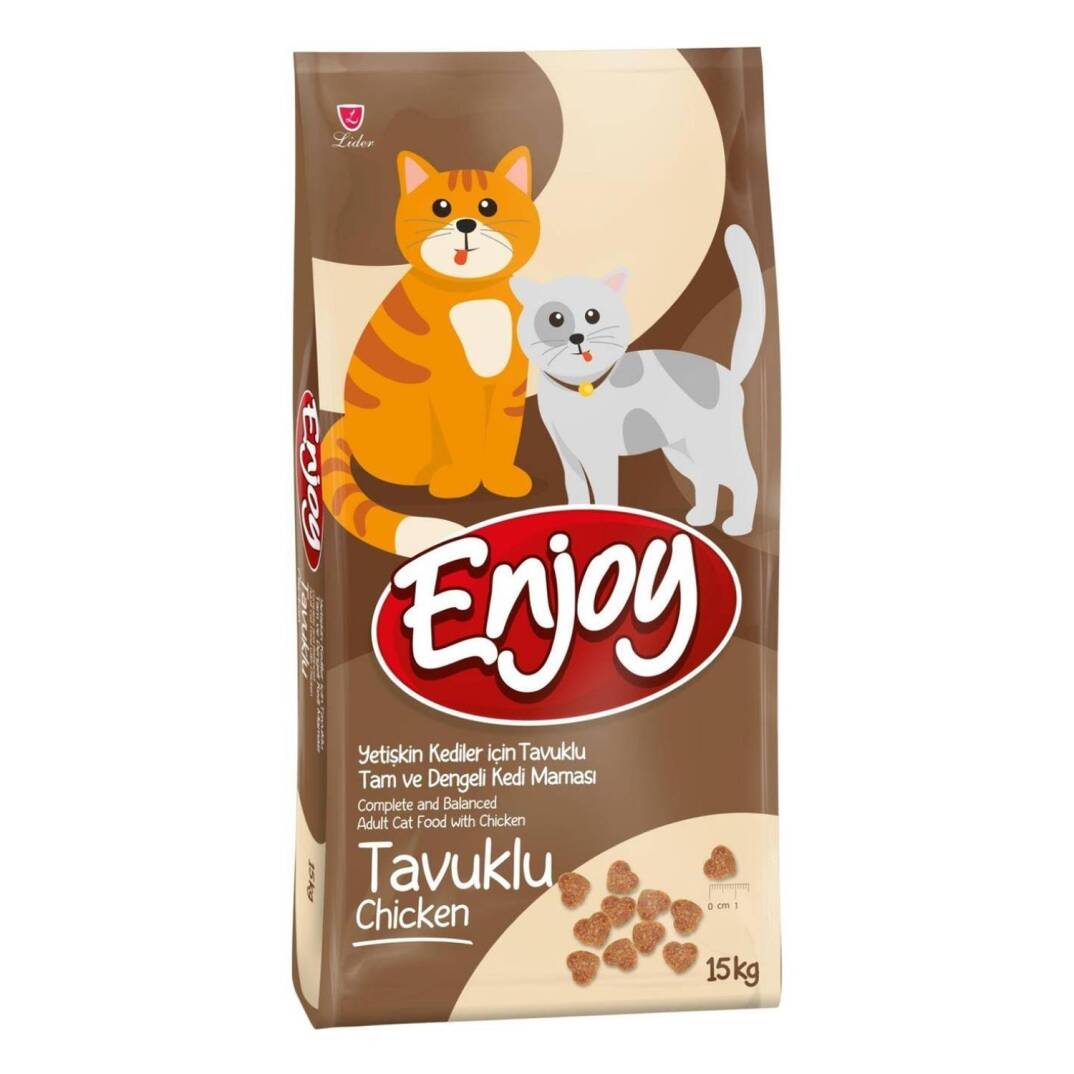 Enjoy Tavuklu Kedi Maması 15 Kg - 1