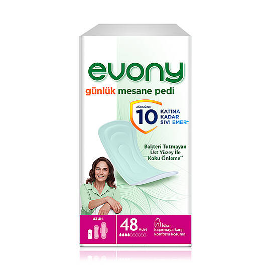 Evony Günlük Mesane Pedi Uzun 48 Adet