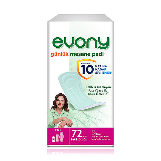 Evony Günlük Mesane Pedi Uzun 72 Adet