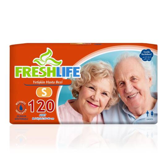 Freshlife Belbantlı Hasta Bezi S-Small Beden 120 Adet