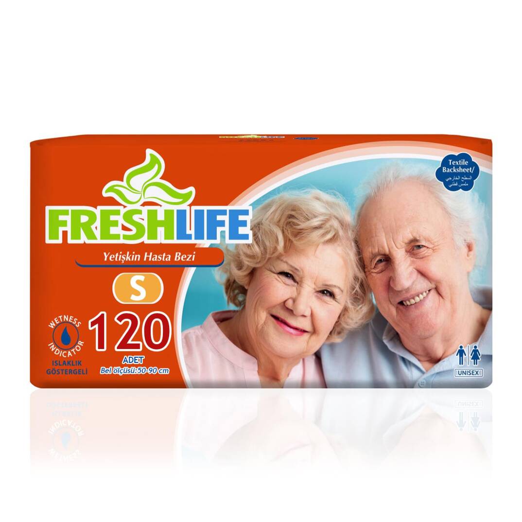 Freshlife Belbantlı Hasta Bezi S-Small Beden 120 Adet - 1