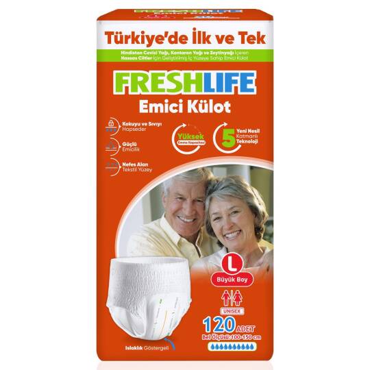 Freshlife Emici Külot L-Large Beden 120 Adet