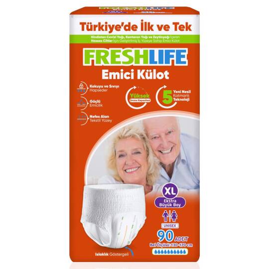 Freshlife Emici Külot XL-Extra Large Beden 90 Adet