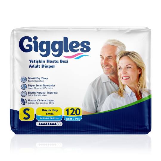 Giggles Belbantlı Hasta Bezi S-Small Beden 120 Adet
