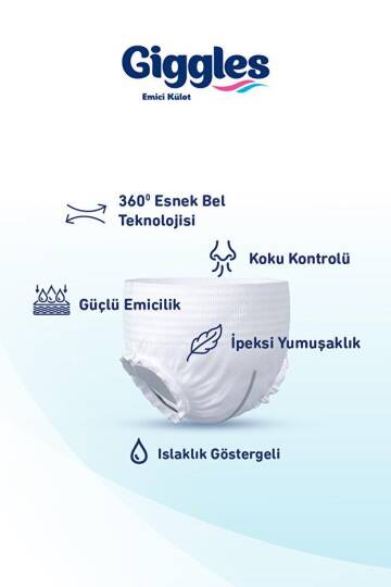 Giggles Emici Külot L-Large Beden 90 Adet - 4
