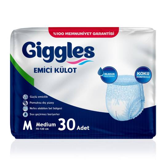 Giggles Emici Külot M-Medium Beden 30 Adet