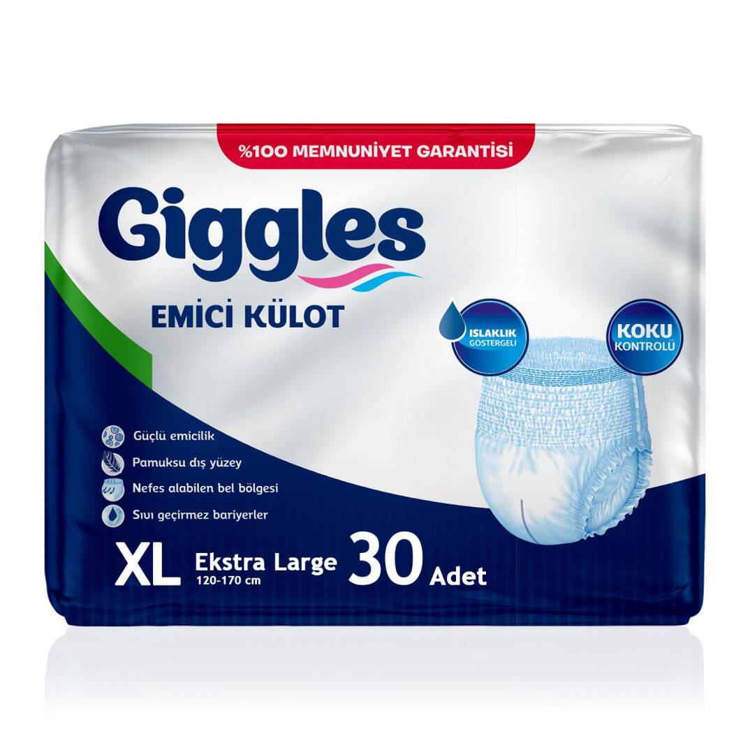Giggles Emici Külot XL-Extra Large Beden 30 Adet - 1