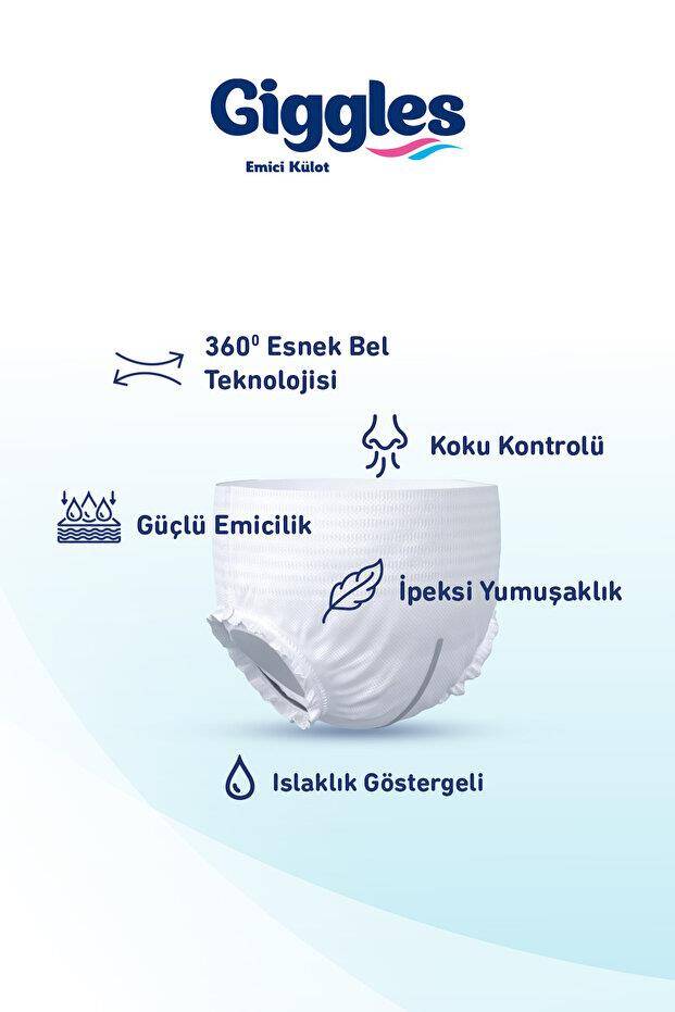 Giggles Emici Külot XL-Extra Large Beden 30 Adet - 3