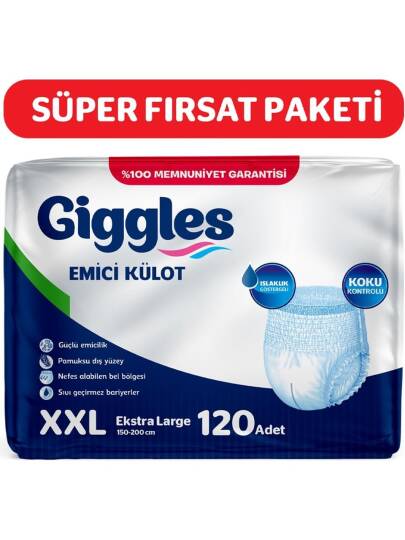 Giggles Emici Külot XXL-Extra Extra Large Beden 120 Adet