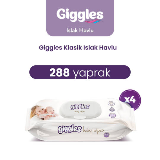 Giggles Islak Havlu Klasik 288 Adet - 2