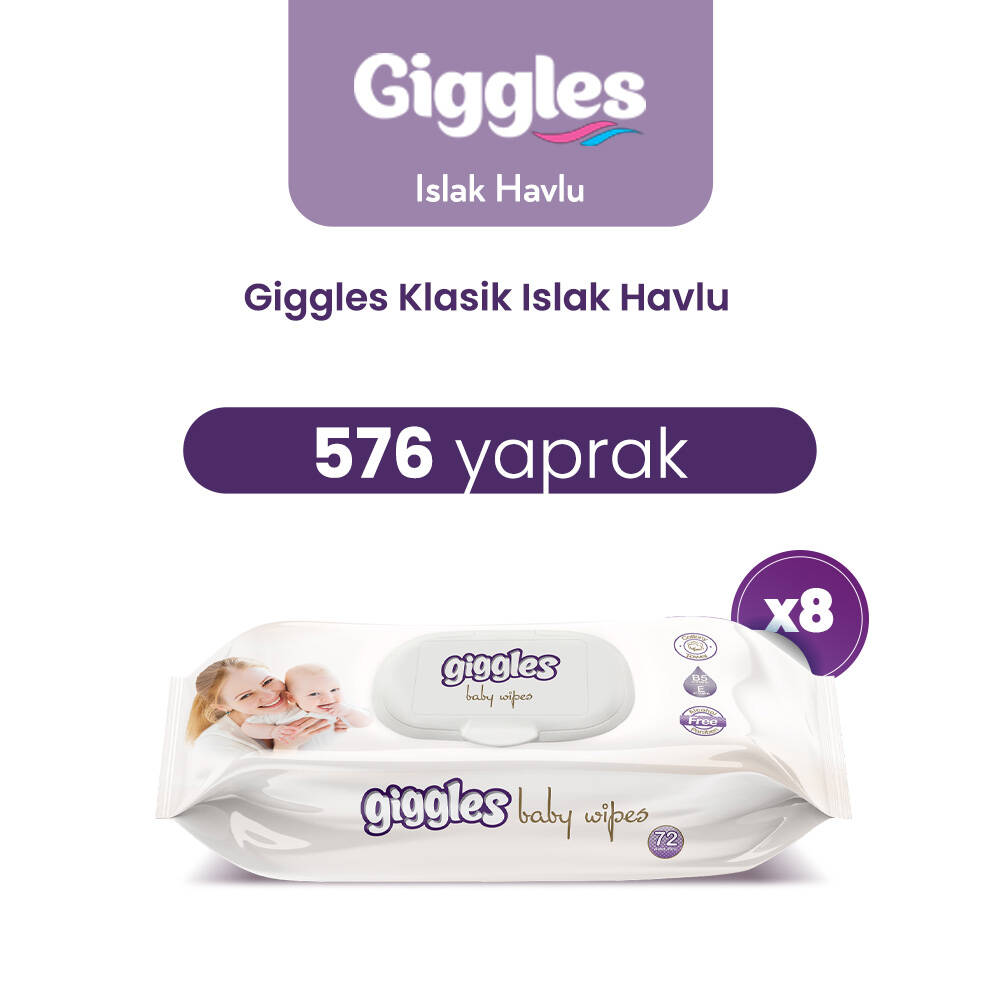 Giggles Islak Havlu Klasik 576 Adet - 2
