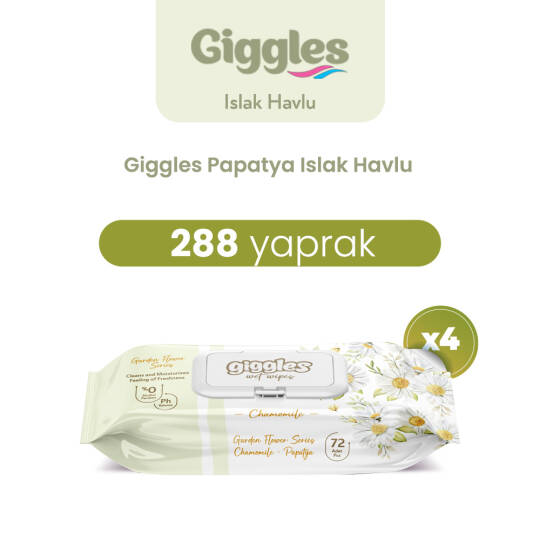Giggles Islak Havlu Papatya 288 Adet