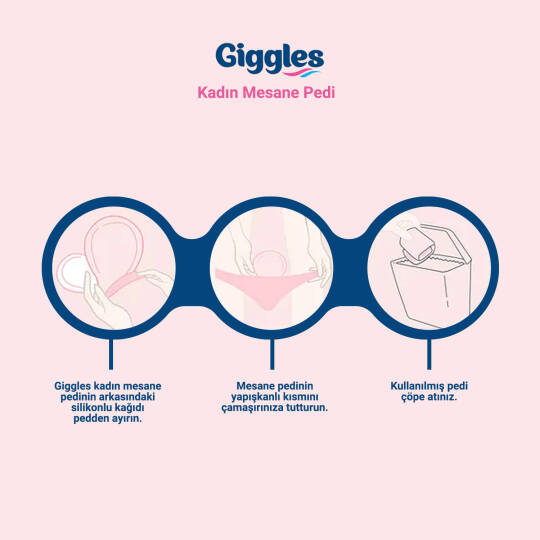 Giggles Kadın Mesane Pedi L-Large Beden 10 Adet - 2
