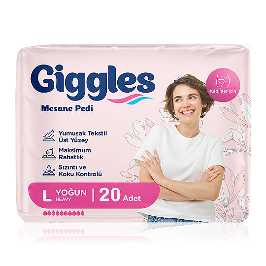 Giggles Kadın Mesane Pedi L-Large Beden 20 Adet