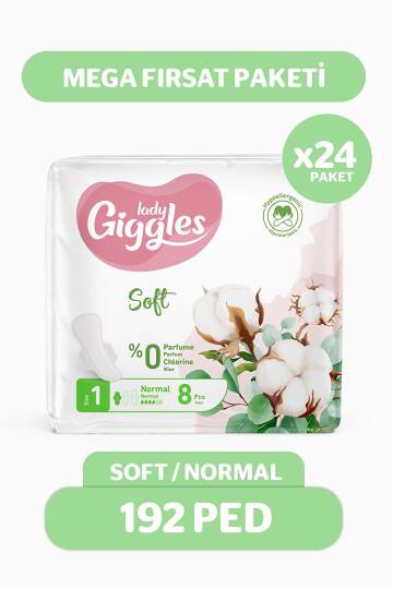 Giggles Lady Soft Normal Hijyenik Ped 192 Adet