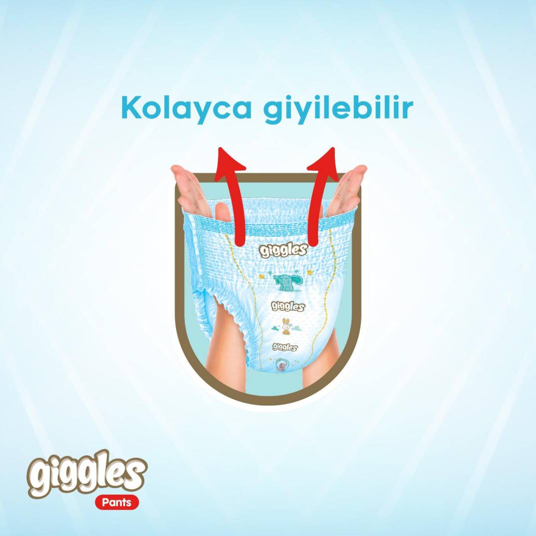 Giggles Pants Külotlu Bebek Bezi 4 Numara Maxi Aylık Paket - 90 Adet - 4