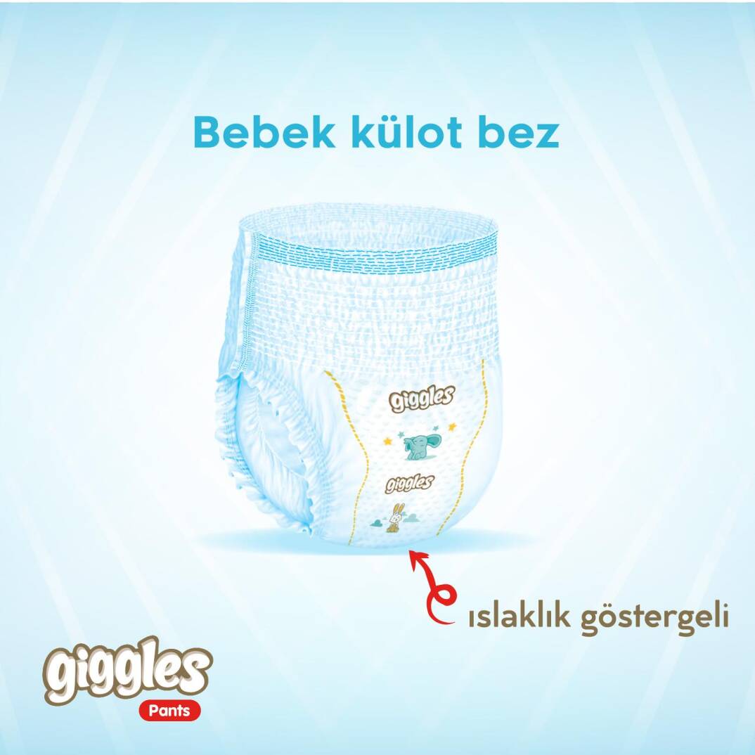 Giggles Pants Külotlu Bebek Bezi 6 Numara Extra Large Tanışma Paketi - 20 Adet - 3