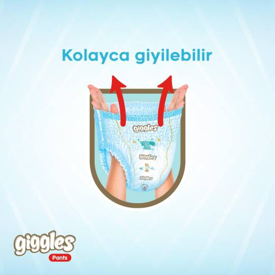 Giggles Pants Külotlu Bebek Bezi 6 Numara Extra Large Tanışma Paketi - 20 Adet - 4