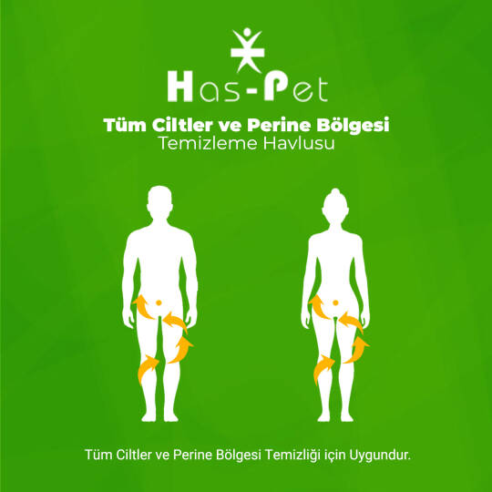 Haspet Perine Temizleme Havlusu - 23x26cm - 150 Adet - 3