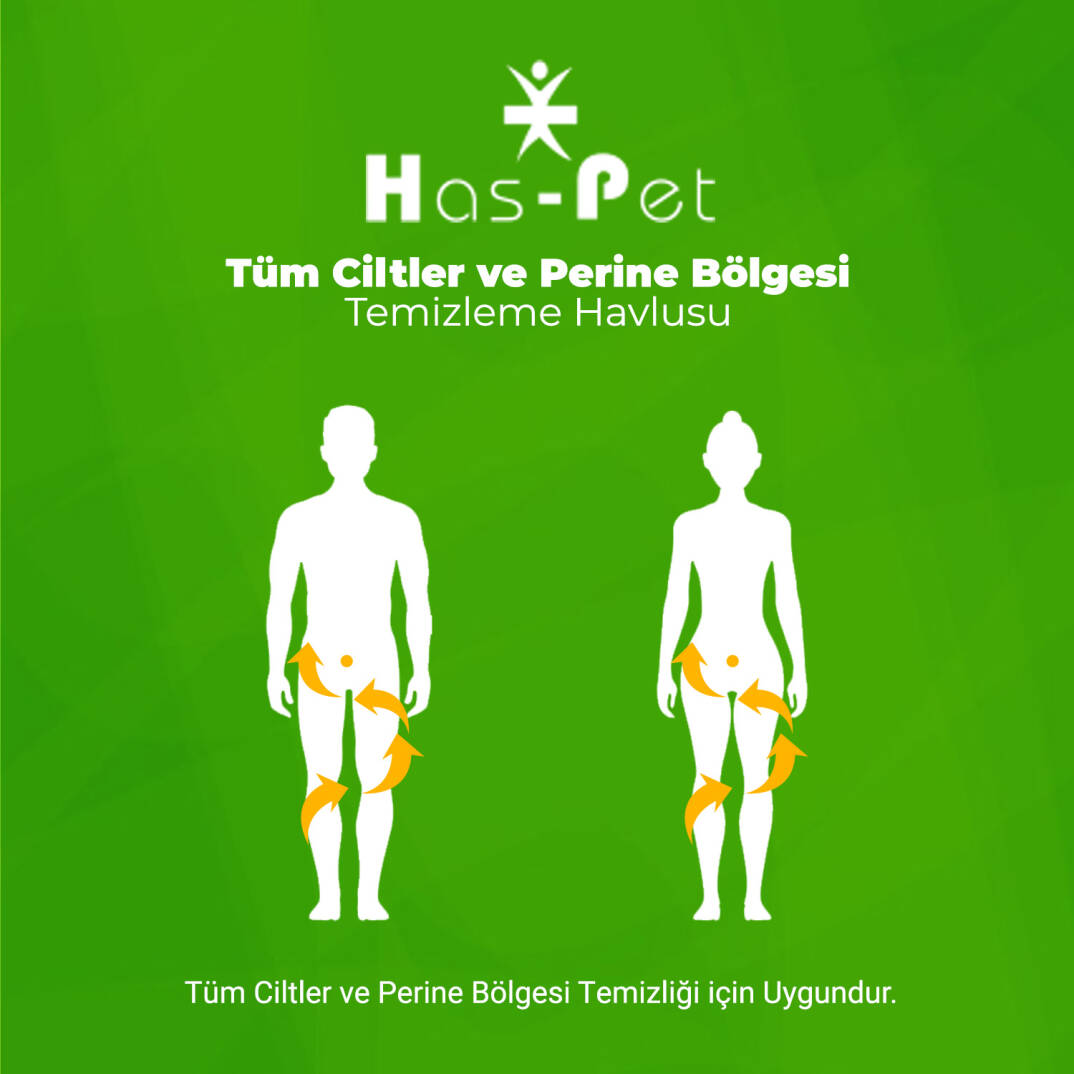 Haspet Perine Temizleme Havlusu - 23x26cm - 150 Adet - 3