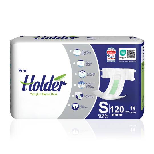 Holder Belbantlı Hasta Bezi S-Small Beden 120 Adet