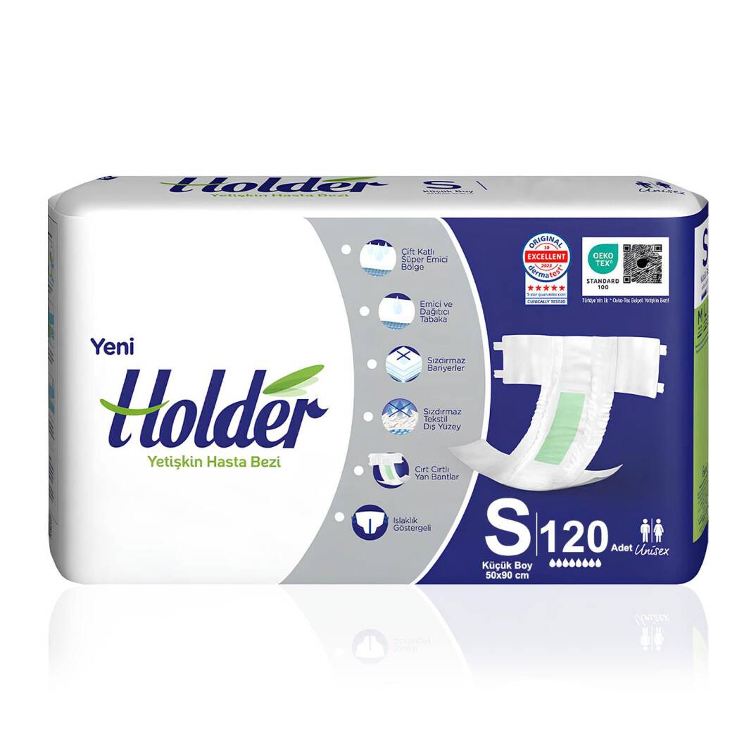 Holder Belbantlı Hasta Bezi S-Small Beden 120 Adet - 1