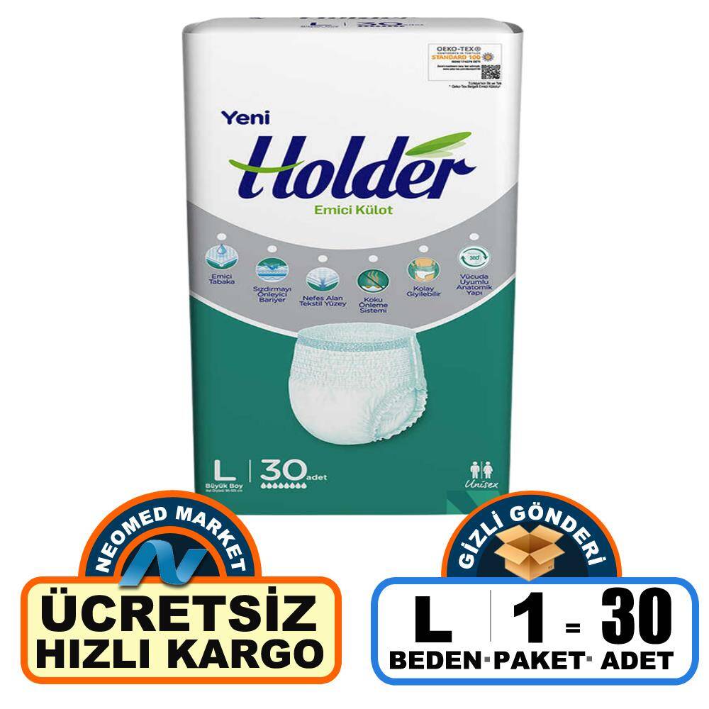 Holder Emici Külot L-Large Beden 30 Adet - 1