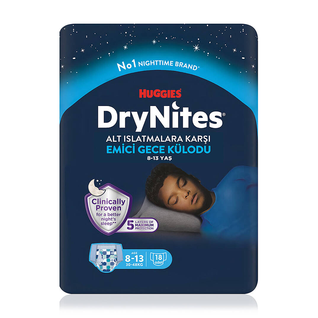 Huggies Drynites Emici Gece Külodu Erkek 8-13 Yaş 30-48 Kilo 18 Adet - 1