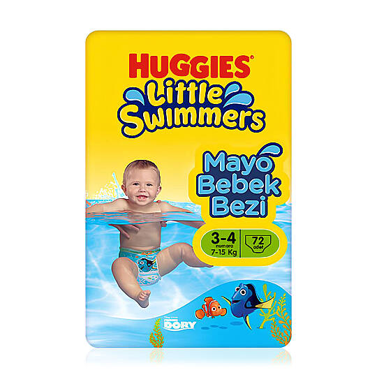 Huggies Little Swimmers 3-4 Numara 7-15 kg 72'li Mayo Bez